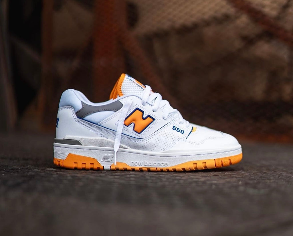 NEW BALANCE CLASSIC WHITE HIGH ORANGE