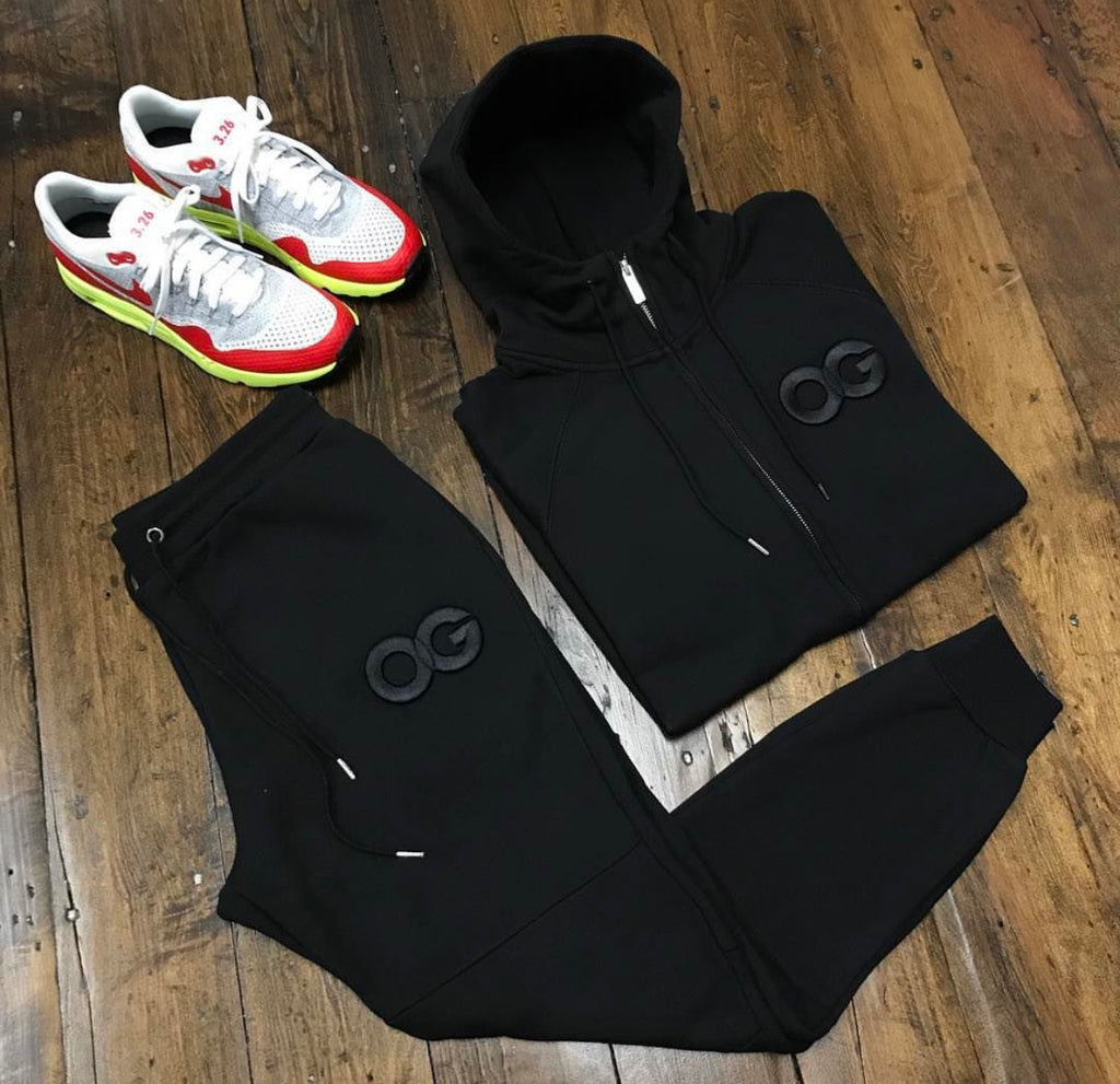 OG SWEATSUIT BLACK (TOP & BOTTOM SOLD SEPARATELY)